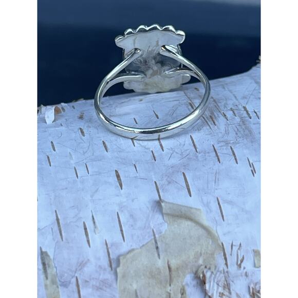 925 Sterling Silver Genuine Blackjack Turquoise Stone Southwestern Ring Sz 9 - Picture 13 of 15